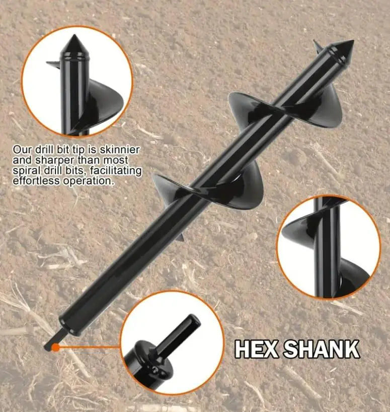 Spiral Hole Non Slip Earth Drill