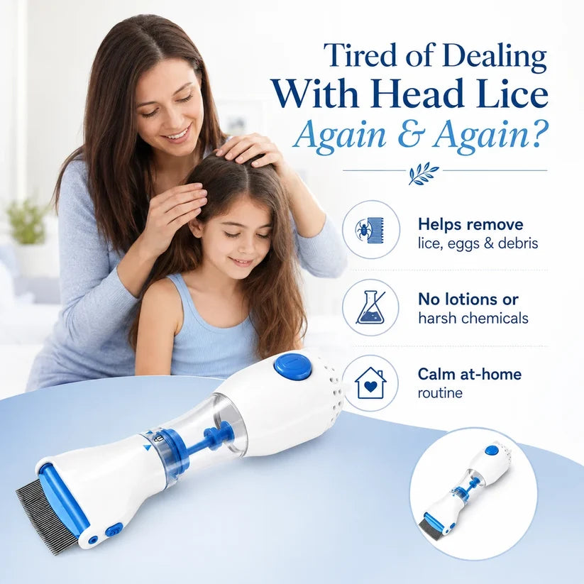 LiceClear™ - Electric Head Lice Removal Comb