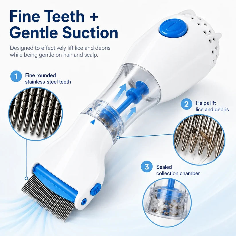 LiceClear™ - Electric Head Lice Removal Comb