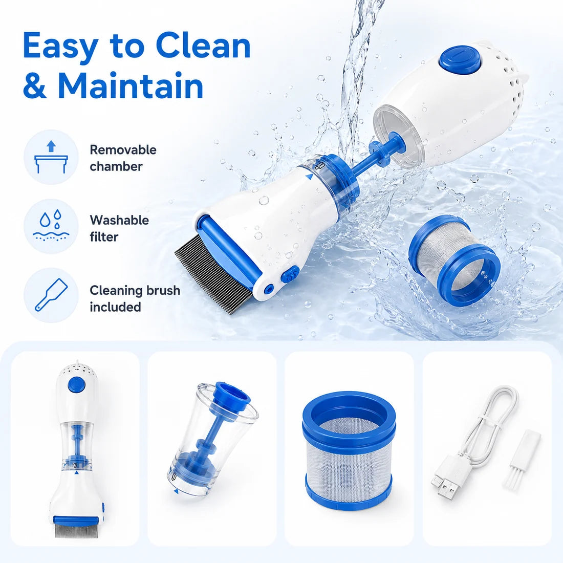 LiceClear™ - Electric Head Lice Removal Comb