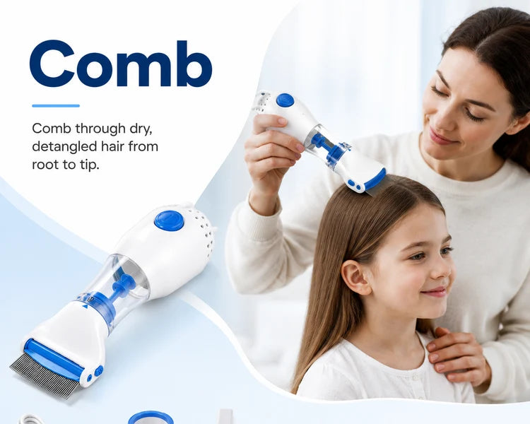 LiceClear™ - Electric Head Lice Removal Comb