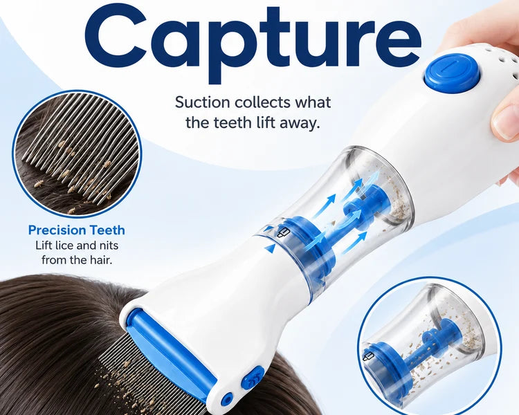 LiceClear™ - Electric Head Lice Removal Comb