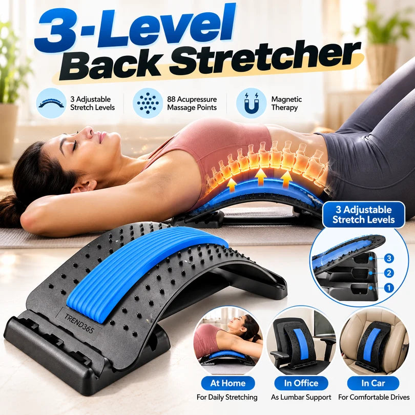 SpineEase™- Adjustable Lumbar Support & Acupressure Massage
