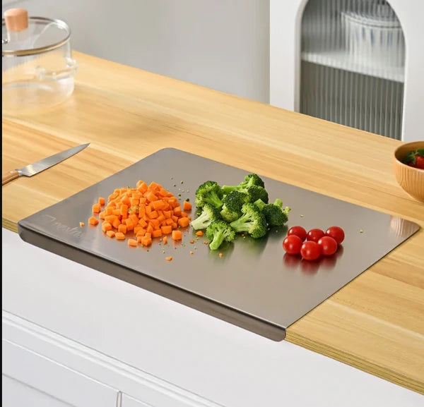 Chopping Board™ | Large Countertop Stainless Steel Chopping Board
