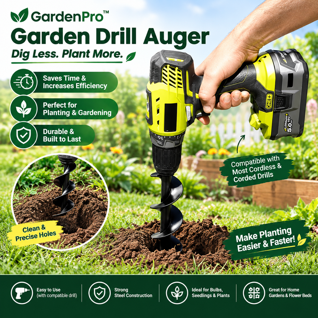 GardenPro™ – Garden Drill Auger